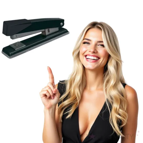 zszywacz biurowy classic czarno bialy titanum