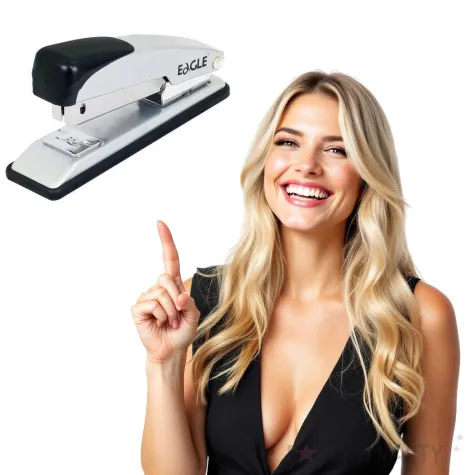 zszywacz biurowy classic czarno srebrny eagle