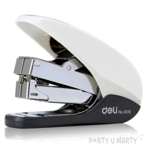 zszywacz biurowy premium 50 sily bialy deli no 0370