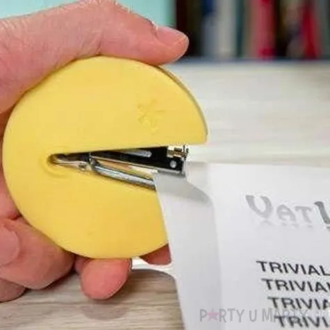 zszywacz pac man zolty kemis