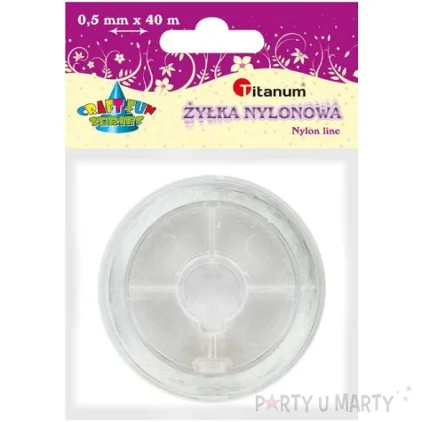 zylka 0 5mm na szpuli 40m titanum