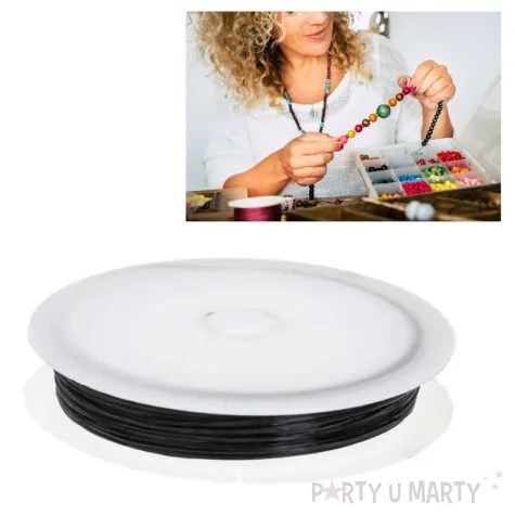 zylka elastyczna czarny brewis 0 4 mm 6 m