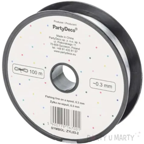 zylka na szpuli partydeco 0 3 mm 100 m