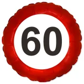 balon foliowy 60 urodziny traffic birthday 18 rnd
