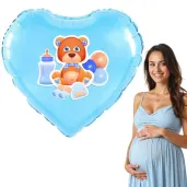 balon foliowy baby boy mis dekoracja na baby shower niebieski 18 hrt