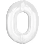 balon foliowy cyfra 0 bialy godan 36 dgt