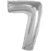 balon foliowy cyfra 7 srebrny godan 36 dgt