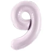 balon foliowy cyfra 9 fioletowy partydeco 34 dgt