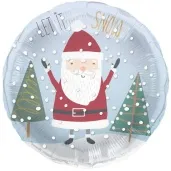 balon foliowy holly jolly swiety mikolaj folat 18 rnd