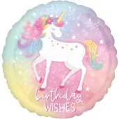 balon foliowy jednorozec unicorn birthday amscan 18 rnd