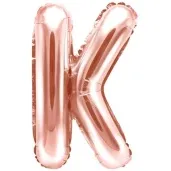 balon foliowy litera k rozowe zloto partydeco 14 ltr
