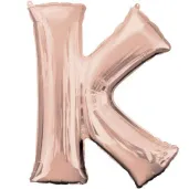 balon foliowy litera k szampanski amscan 32 ltr