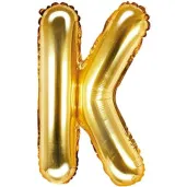 balon foliowy litera k zloty partydeco 14 ltr
