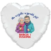 balon foliowy na wszelki wypadek jest babcia i dziadek bialy 18 hrt