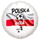 balon foliowy polska gola bialy 18 rnd