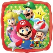 balon foliowy super mario bros amscan 17 sqr