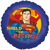 balon foliowy superman shield of justice party factory 18 rnd