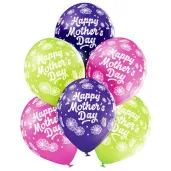 balony happy mothers day dzien matki mix belbal 12 6 szt