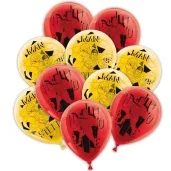 balony superman czerwony zolty party factory 10 10 szt