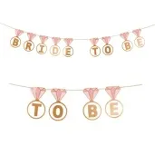 baner bride to be pierscionki partydeco 250 cm