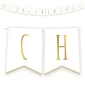 baner christening golebica bialo zloty godan 3 m