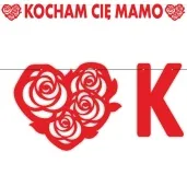 baner dzien matki kocham cie mamo czerwony 2 2 m