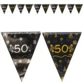 baner flagi 50 shining glam zloto srebrny folat 4 m