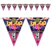 baner flagi disco zlota kula rozowo zolty 3 6 m