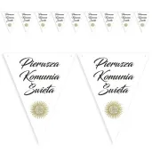 baner flagi i komunia swieta napis 3 6 m