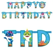 baner happy birthday baby shark amscan 180 cm