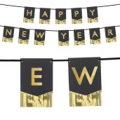 baner happy new year partydeco 135 x 16 5 cm