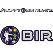 baner kosmiczne party happy birthday amscan 192 cm