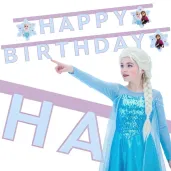 baner urodzinowy kraina lodu elsa i anna frozen 200 cm