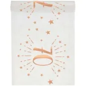 bieznik 70 urodziny rozowe zloto bialy santex 500 x 30 cm