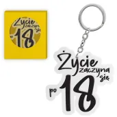 brelok zycie zaczyna sie po 18 czarny