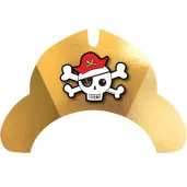 czapeczki papierowe pirackie czaszki amscan 8 szt