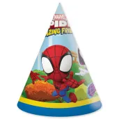 czapeczki papierowe spider man spidey his amazing friends procos 6 szt