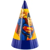 czapeczki papierowe superman party factory 10 szt