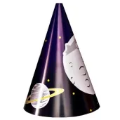 czapeczki urodzinowe kosmos planety congee 6 szt