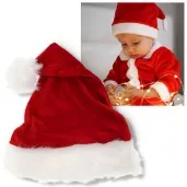 czapka mikolaj rozmiar s 26x35 cm welur