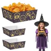 dekoracja na andrzejki papierowe pudelka na chipsy i przekaski astro zodiak 4 szt