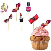 dekoracja na dzien kobiet 8 marca pikery na muffinki kobiety lubia braz do pracy klasy 6 szt