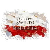dekoracja na narodowe swieto niepodleglosci 11 listopada plakat na okno drzwi godlo 1918 marsz