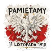 dekoracja na narodowe swieto niepodleglosci 11 listopada plakat na okno drzwi godlo 1918 marsz
