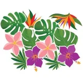 dekoracja na sciane hawaii party congee 12 szt