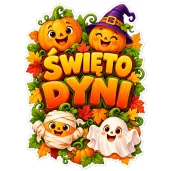 dekoracja na swieto dyni halloween plakat na okno drzwi ozdoba do powieszenia przedszkola szkoly