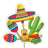 dekoracja na tort w stylu meksykanskim topper lato w meksyku