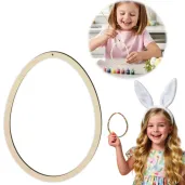 dekoracja na wielkanoc zajaca zawieszka drewniana jajko pisanka do przedszkola 185x138 mm