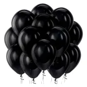 dekoracje na andrzejki sylwestra halloween balony pastelowe czarne 10 50 szt