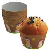 dekoracje na dzien jeza urodziny oslonki na muffinki jezyk jerzy 6 szt